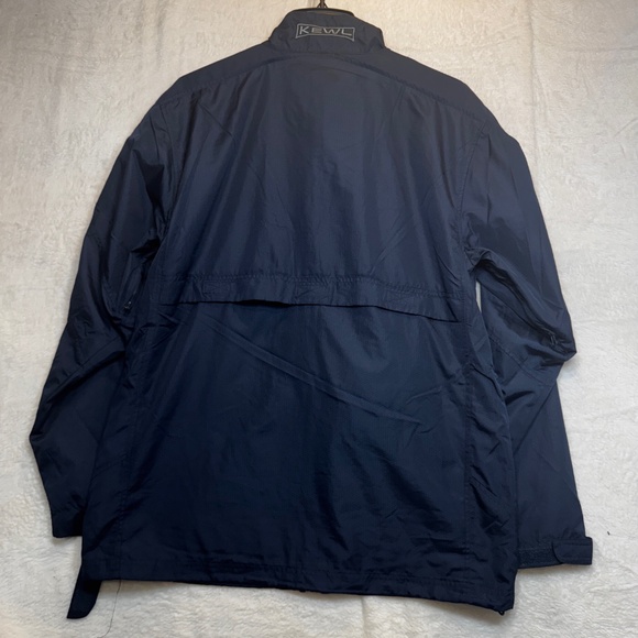 Kewl Jacket Mens Size Small Blue Windbreaker Vented Waterproof Collared - Picture 10 of 10